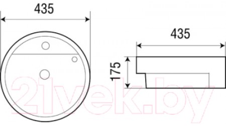 Умывальник WeltWasser Deilbach 4003