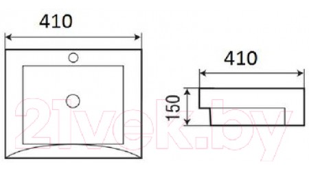 Умывальник WeltWasser Deilbach 4010