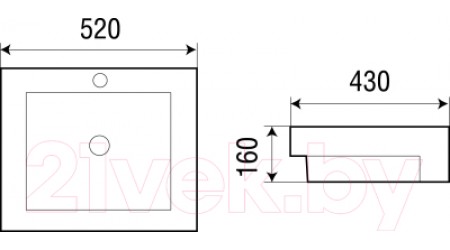 Умывальник WeltWasser Deilbach 4012