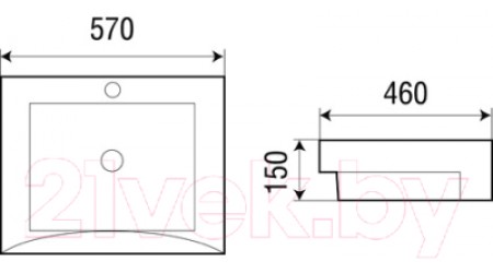 Умывальник WeltWasser Deilbach 4013