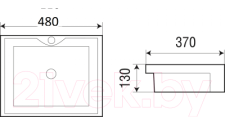 Умывальник WeltWasser Deilbach 4014