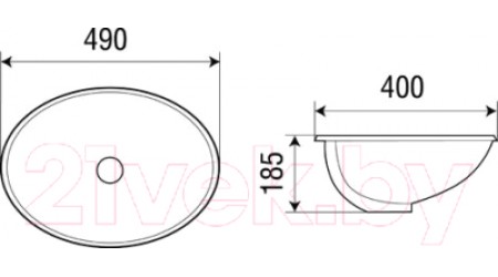 Умывальник WeltWasser Deilbach 6016