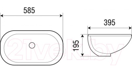 Умывальник WeltWasser Deilbach 6030