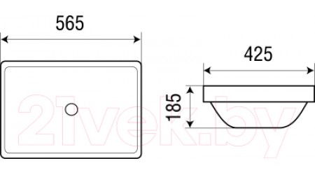 Умывальник WeltWasser Deilbach 6035