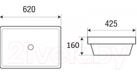Умывальник WeltWasser Deilbach 6051