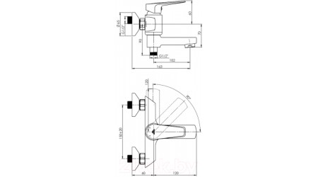 Смеситель Rubineta Deli-10/K (SW) / D1PK08 