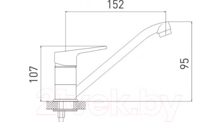 Смеситель Gross Aqua Delta 3210268C-G0109 
