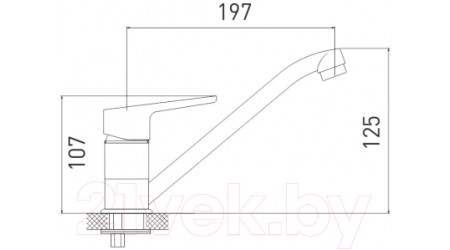 Смеситель Gross Aqua Delta 3210268C-G0110 