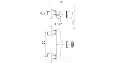 Смеситель Gross Aqua Delta 5740268C-S 