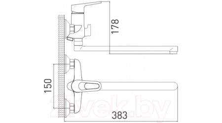 Смеситель Gross Aqua Delta 7244268C-35L(F) 
