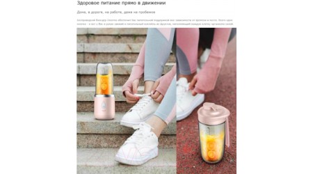 Блендер для смузи Deerma DEM-NU06 (Blue)