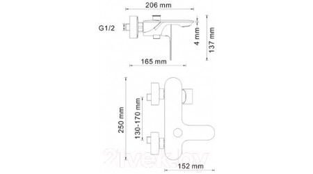 Смеситель Wasserkraft Dinkel 5801 