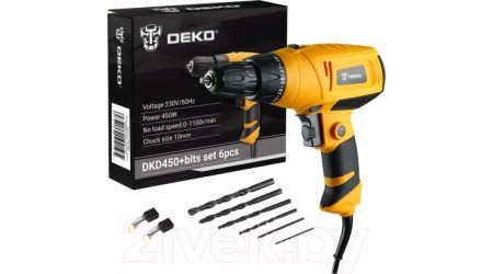 Дрель-шуруповерт Deko DKD450 SET / 063-4281