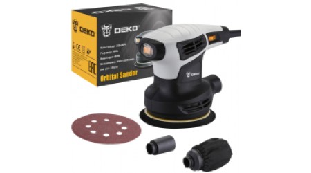 Эксцентриковая шлифовальная машина Deko DKG400-125 / 063-2203