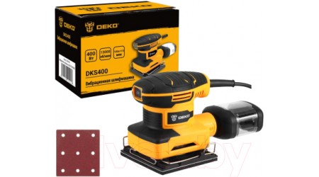 Вибрационная шлифовальная машина Deko DKS400 / 063-4321