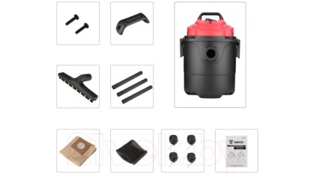 Профессиональный пылесос Deko DKVC-1400-15P / 015-0033 