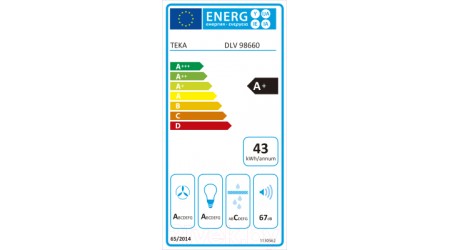 Вытяжка наклонная Teka DLV 98660 TOS / 112930029 (черный)