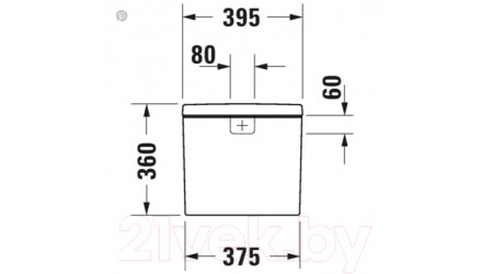 Сливной бачок Duravit D-Neo 0944100005