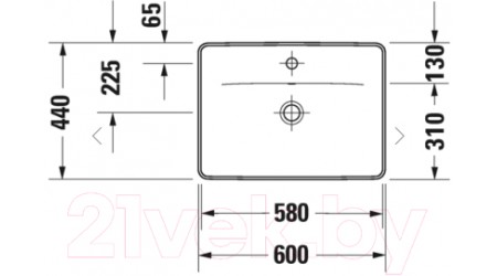 Умывальник Duravit D-Neo (0357600027)