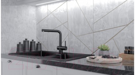 Смеситель Paulmark Dosse Do214418-418 (черный металлик) 