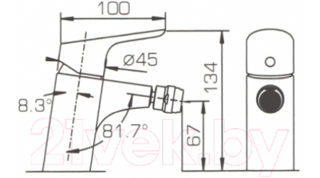 Смеситель Bravat Drop F34898C 