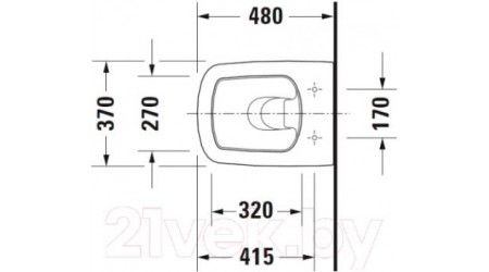 Унитаз подвесной Duravit DuraStyle 2539090000