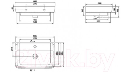 Умывальник CeraStyle Duru 60 / VB003H62U00