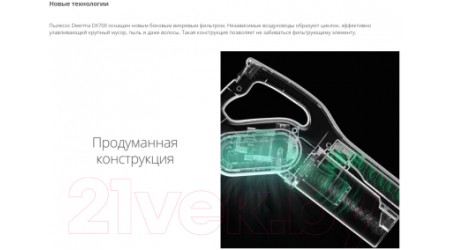 Вертикальный пылесос Deerma DX700S