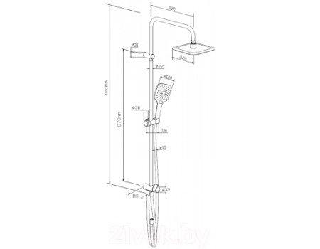 Душевая система Damixa DX978200200