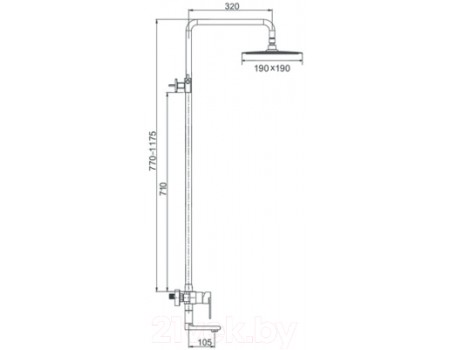 Душевая система Ekko E2403-22 (серый)