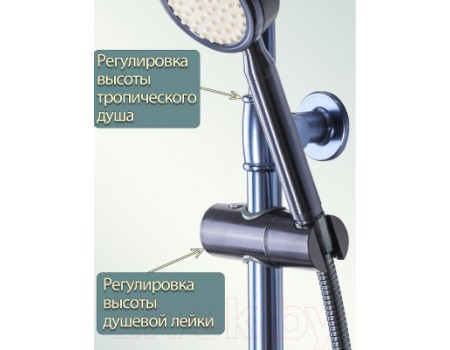 Душевая система Ekko E2403-23 (синий)