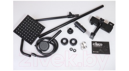 Душевая система Ekko E2403-8 (черный)