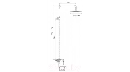 Душевая система Ekko E2404-21 (темно-серый)