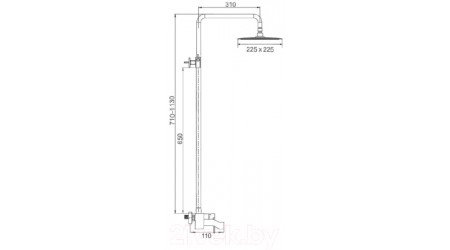 Душевая система Ekko E2405-22 (серый)