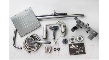 Душевая система Ekko E2406-21 (темно-серый)