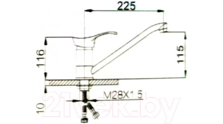 Смеситель Edeny E3702-6 