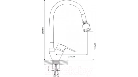 Смеситель Ekko E4336 