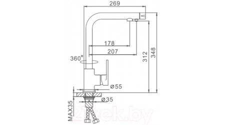 Смеситель Ekko E4365 