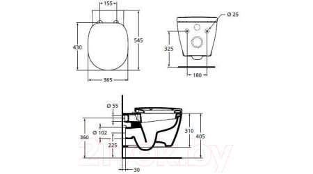 Унитаз подвесной Ideal Standard Connect E803501 + E712701