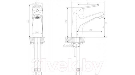 Смеситель Bravat Eco-D F193158C 