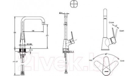 Смеситель Bravat Eco-D F793158C-1 