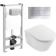 Унитаз подвесной с инсталляцией Jacob Delafon EDY102-00 + E23280-00 + E5504-NF + E4316-38R