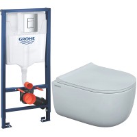 Унитаз подвесной с инсталляцией Berges Ego Rimless 49 / 082111 + 38772001