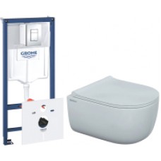 Унитаз подвесной с инсталляцией Berges Ego Rimless 49 / 082111 + 38775001