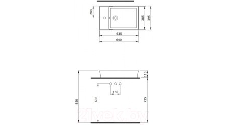 Умывальник Berges Ego SL 60x38 182013