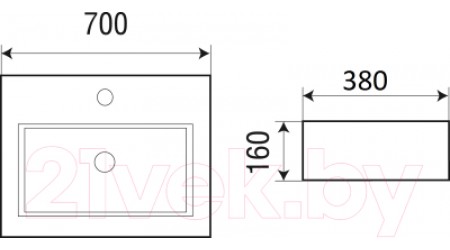 Умывальник WeltWasser Elbach 2003