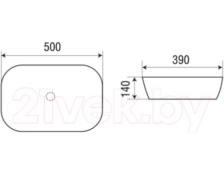 Умывальник WeltWasser Elbach 2195 MNB