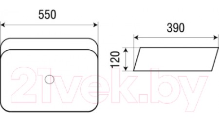 Умывальник WeltWasser Elbach 2243