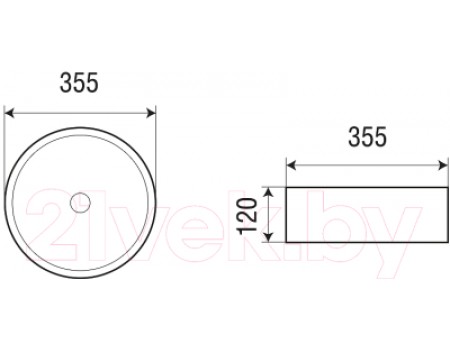 Умывальник WeltWasser Elbach 3134 MGG
