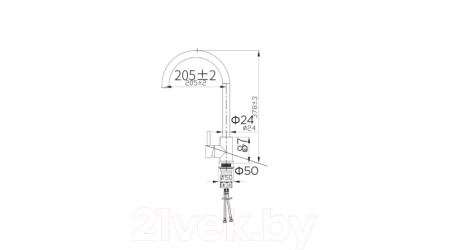 Смеситель ZorG Electrophoresis ZRN 980136 Black 